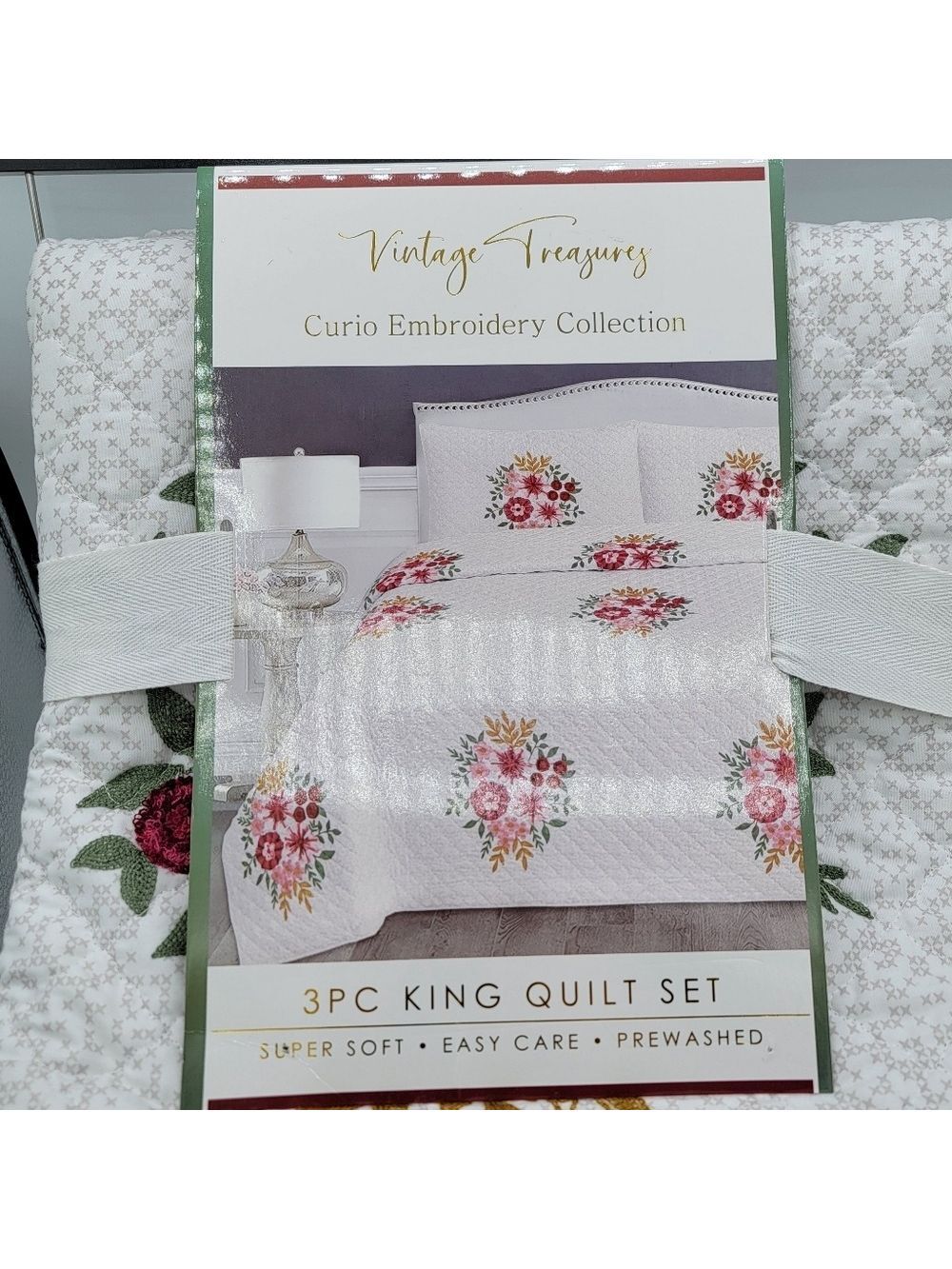 King Quilt Set 3 Pieces NWT #2752